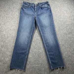L'Agence Jeans Size 28 Milana Low-rise Stovepipe Brentwood Blue Denim USA
